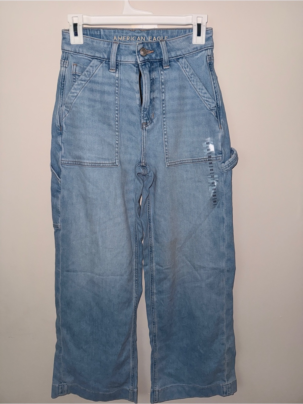 American Eagle Outfitters Light Blue Relaxed Carpenter Jeans